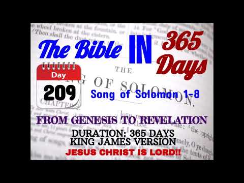Day 209 Read the Bible in 365 Days. The rewarding daily journey of reading through the Bible!