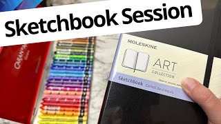 🎨 Starting a NEW Sketchbook | INTUITIVE DRAWING & PAINTING