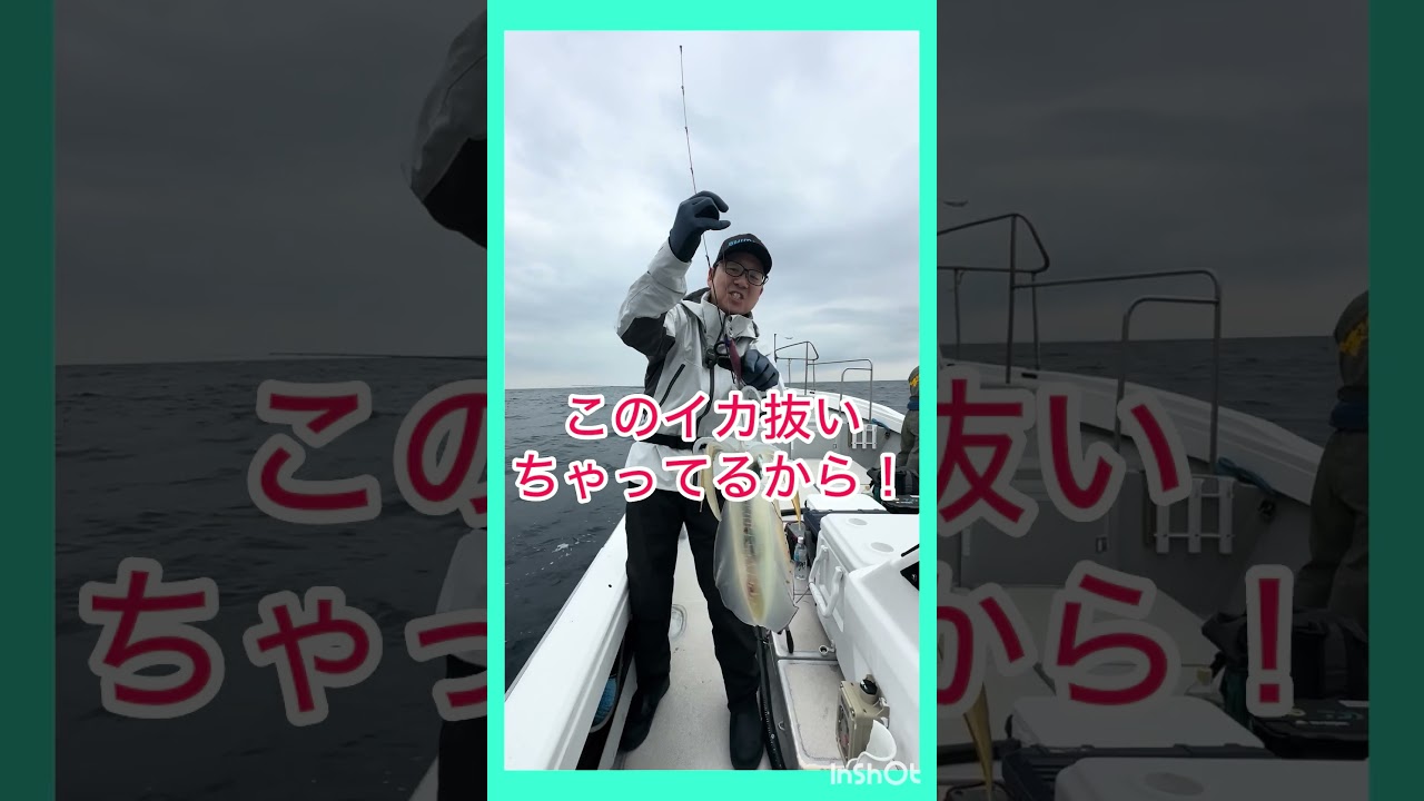 絶対マネしてはいけません❗️1キロのアオリイカぶち抜き映像❗️こんなことしてもいいの？いや、ダメです🙅#レッドモンスター　#遊漁船YAZAWA #アオリイカ #釣り #ティップラン