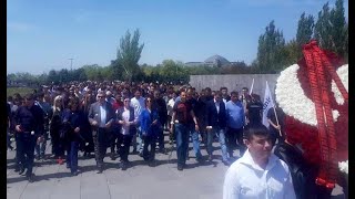 ԲՀԿ-ն Գ. Ծառուկյանի անունից ծաղկեպսակ է դրել Ծիծեռնակաբերդի հուշահամալիրում