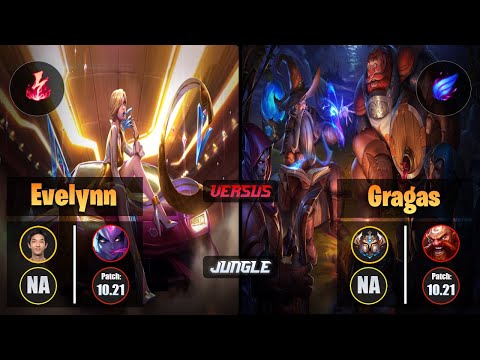 Blaber EVELYNN (Jungle) [Electrocute] VS GRAGAS - Challenger NA Patch 10.21