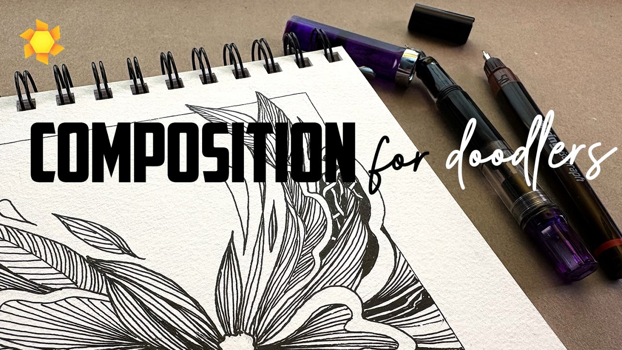 Plan your composition for doodling (EASY!)