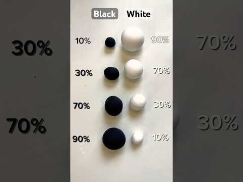 Black vs white. Colour mixing #art #color #diy #funny #satisfying