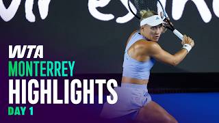 Day 1 in Monterrey featuring Starodubtseva, Bartunkova, and Oliynykova | WTA Match Highlights