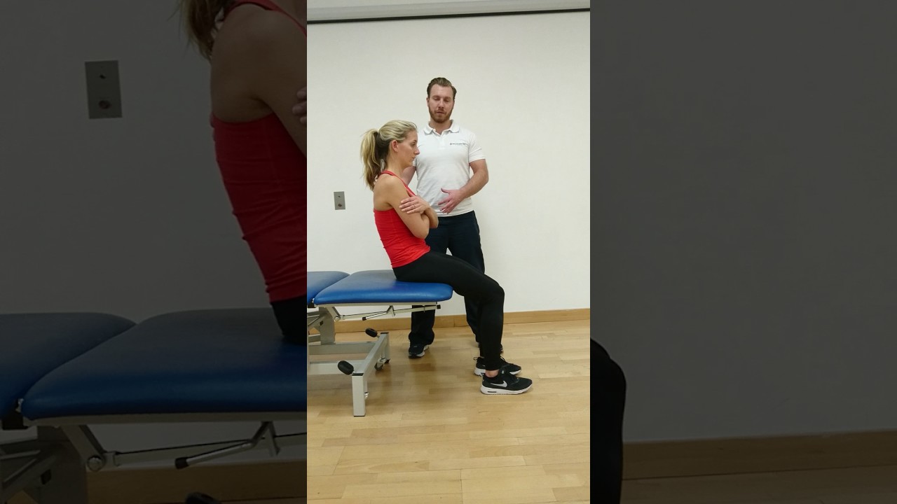 Seated pelvic tilt - YouTube
