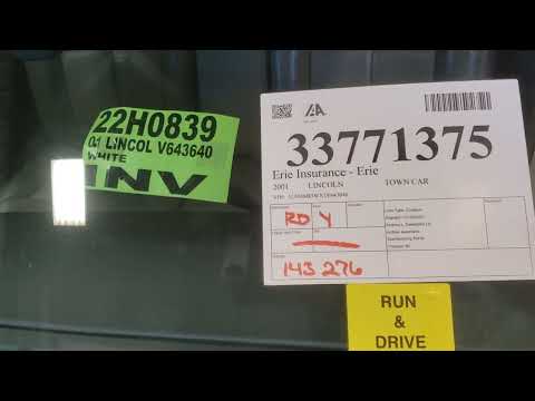 FOR SALE - 22G0839 - 2011 LINOLCN TOWN CAR - 4.6L ENGINE