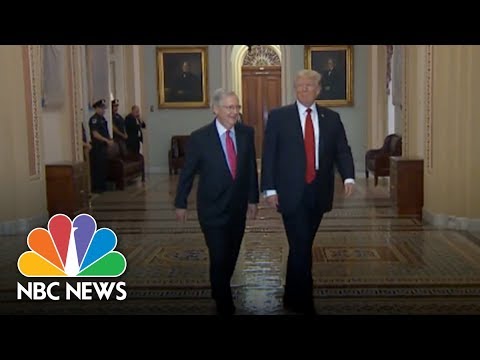 Президента США Дональда Трампа в Конгрессе забросали маленькими российскими флагами