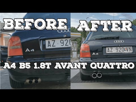 AUDI A4 B5 SPORT EXHAUST MOD - A4 B5 1.8T