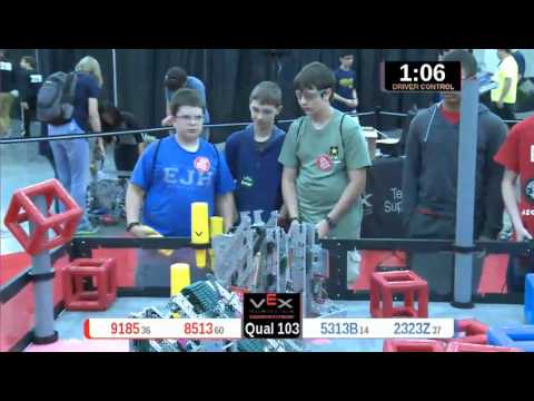 2015 VRC Engr Q103 - 9185 8513 vs 5313B 2323Z - 47 to 58 - VEX Worlds 2015 - Engineering Division