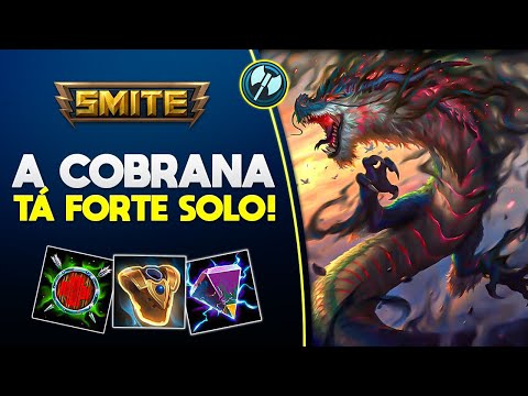 A cobrona tá forte DEMAIS na solo! JORMUNGANDR SOLO - ⚡ Smite BR Conquista