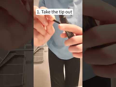 How to fix your dried out posca markers!                       #art #shorts #posca