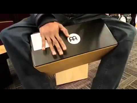 Ismel Wignall with Meinl bongo Cajon