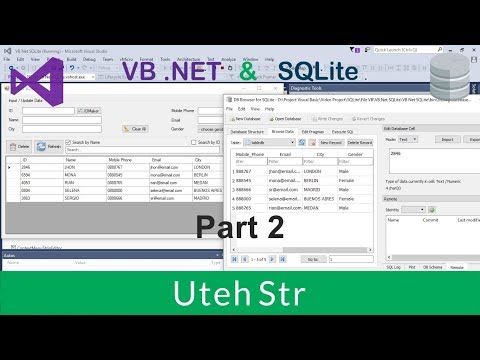Visual Basic .NET | VB .NET with SQLite Database | CRUD | Part 2