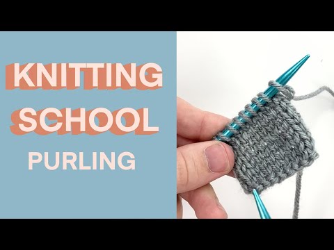 How to purl (stockinette stitch)