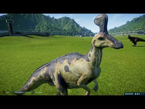 **Jurassic World Evolution: Tyrannosaurus Rex Kills Tsintaosaurus**