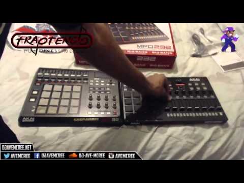 Akai MPD32 vs MPD232 comparison video