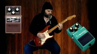 Video thumbnail for BOSS Tr-2 Tremolo and BOSS Fender Reverb FRV-1 pedal - Demo by José Negrin
