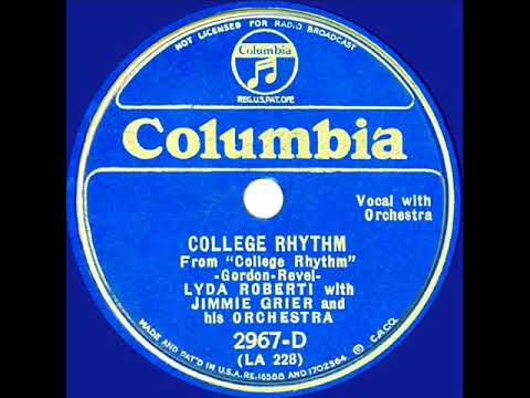 1934 Lyda Roberti & Jimmie Grier Orch. - College Rhythm