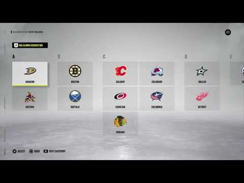 NHL 22 1994-95 Roster Season Mode Setup