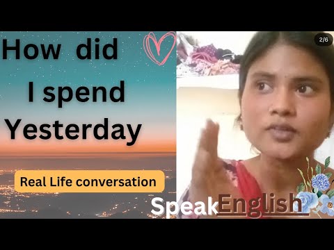 How did I spend yesterday| day 3| speaking practice| listening practice|@englishwithAarti