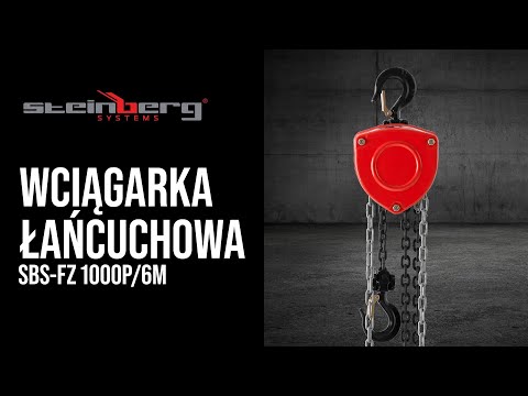 Video - Wciągarka łańcuchowa - 1000 kg - 6 m