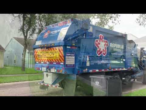 2 Republic Services Mack Mru Heil Python Garbage Trucks