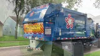 2 Republic Services Mack MRU Heil Python Garbage Trucks