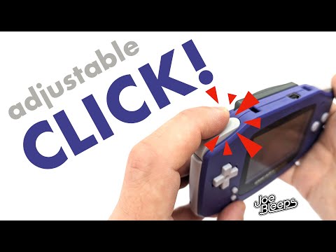 Clicky Trigger Mod for Nintendo Game Boy Advance