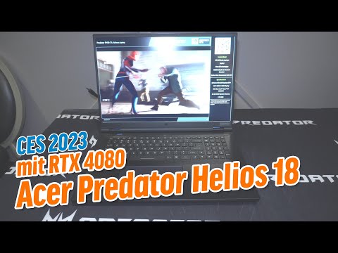 Acer Predator Helios 18 - Gaming-Notebook mit RTX 4080 im Hands-On (CES 2023) Deutsch / German