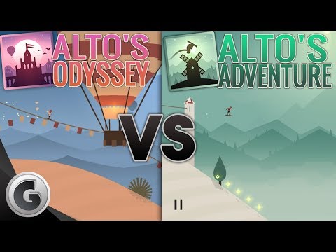 Alto's Adventures VS Alto's Odyssey - Gameplay Comparison - Android/iOS