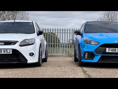 A side by side comparison of the Mk2 & Mk3 Focus RS.