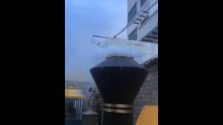 Tren de gasolina y su humo