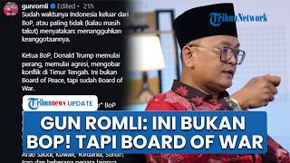Guntur Romli PDIP Desak Prabowo Bawa RI Keluar dari BoP: Ini Bukan Board of Peace tapi Board of War!