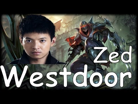 Westdoor Plays Zed Mid Highlights (2016) - Season 6 Patch 6.8