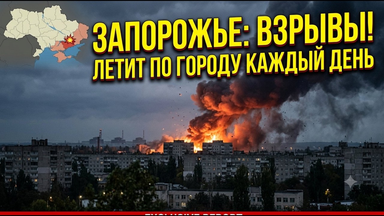 Запорожье ВЗРЫВЫ !!! ВЕЧЕР УТРО !!! ЛЕТИТ ПО ГОРОДУ КАЖДЫЙ ДЕНЬ !!! 13.09.2026