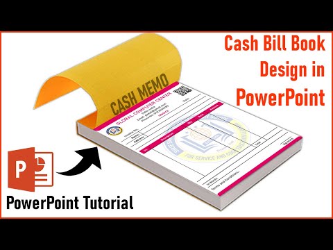 Part of a video titled How to make Cash Bill Book Design using Ms PowerPoint - YouTube
