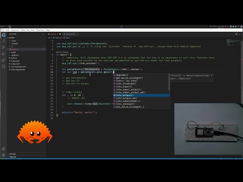 Embedded rust: compiling for ESP32 devices and creating a simple blinky
