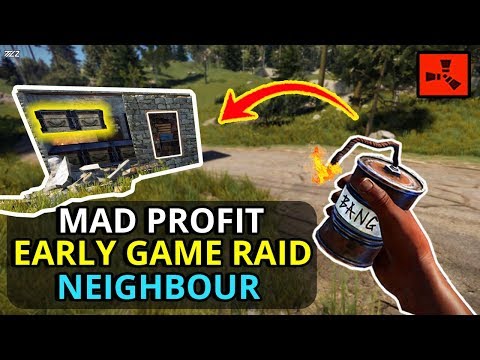 Rust EARLY GAME RAIDING For A TASTY SOLO PROFIT! - RUST SOLO