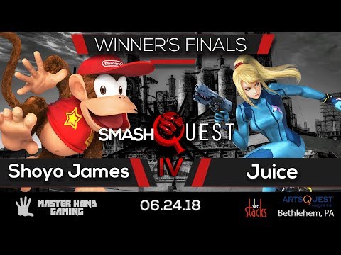 SmashQuest IV -  Shoyo James (Diddy Kong)  vs Juice (ZSS) - Winner's Finals