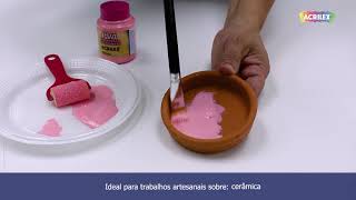 Vídeo de Tinta PVA Fosca - Acrilex 250 ml