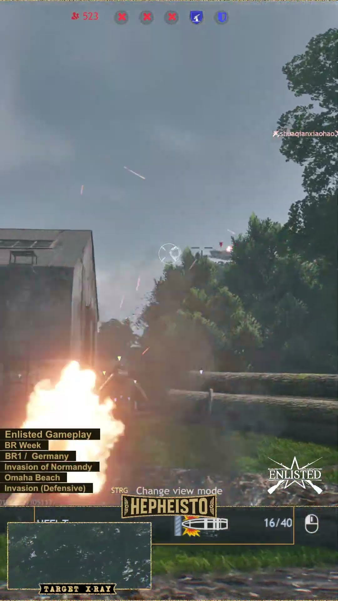 Engineer eliminates Plane P-40E-1 with 20mm Anti Air Cannon