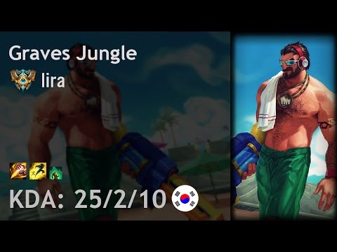 Graves Jungle vs Lee Sin - lira - KR Challenger Patch 6.21