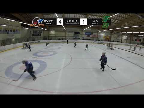 4.11.2017 Leijonaliiga F2 • Rockets white -  FoPS musta
