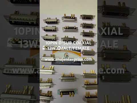 10PIN D-SUB COAXIAL 13W3 MALE /FEMALE