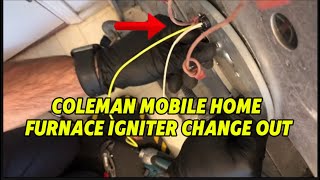 Coleman furnace igniter change out #hvac #mobilehomes #hvaclife #diy #hvactechnician #hvactraining