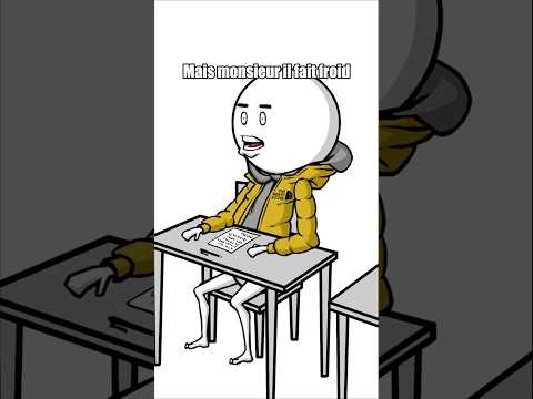 Garder sa veste en cours 🤣🤣 Partie 1 🎙️@saigo6263 #shorts #animation #humour #drole #sketch