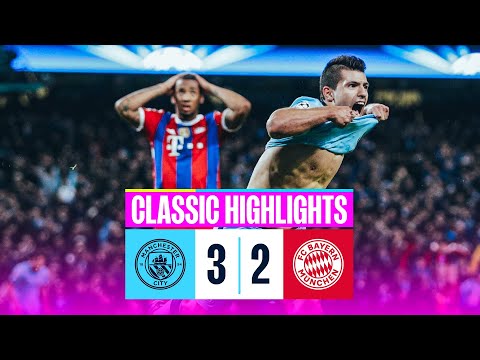 SERGIO AGUERO HAT-TRICK | Man City 3-2 Bayern Munich | Classic Highlights