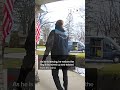 Amazon driver's patriotic display touches homeowners #shorts