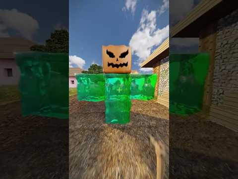 Golem aus Schleim in realistischem Minecraft #minecraftrealistic #minecraft