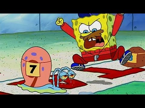 SpongeBob Squarepants - The Great Snail Race - Unlocked All Items [Nickelodeon Games] Video